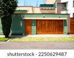 facade beautiful house colors latin american, south america, urban, street, lima, exterior