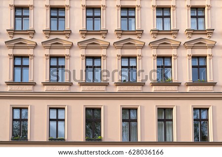 facade of a beautiful old building in Berlin Kreuzberg
