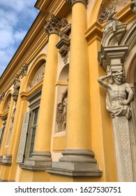 Facade Of The Beautiful Wilanów Palace In Warsaw.