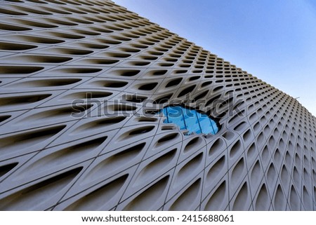 The Facade of The Broad Museum in Downtown Los Angeles, California