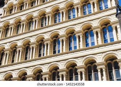 Facade of building with classical architecture
