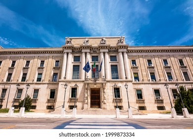 Facade Of The Building Of The Province Of Pescara In Abruzzo