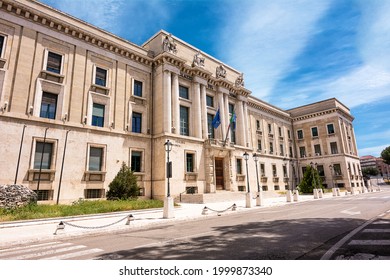 Facade Of The Building Of The Province Of Pescara In Abruzzo