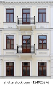 Facade Of A Building With Windows