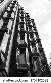 Facade of a building with windows
