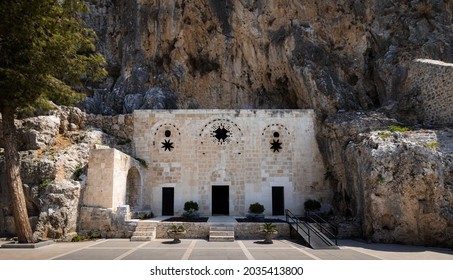 Facade Of The Cave Church St. Pierre In Hatay, Turkey