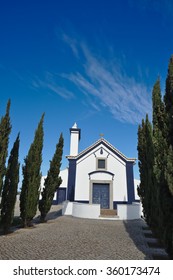 Facade Of The Church Of St. Anthony In Castro Marim, Algarve, Portugal