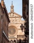 Facade of Cremona Cathedral, also known as Santa Maria Assunta.