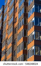 the facade of decorative bricks