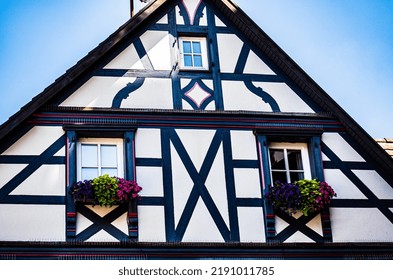 Facade Detail Of Typical House In Te Black Forest 