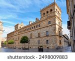 Facade of the famous 16th century Monterrey Palace in the old town of Salamanca, in Castile and Leon, Spain