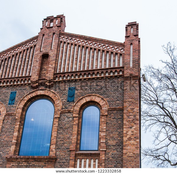 Facade Industrial Brick Building Beginning 20th Stock Photo 1223332858 ...