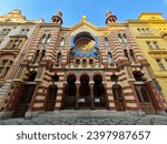 Facade of the Jerusalem Synagogue at Prague