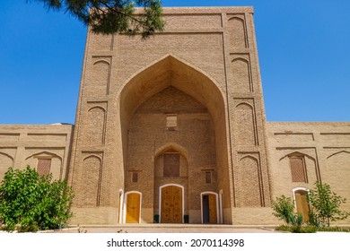 Facade of Kokil Dara, building of 16th century for rest of itinerant dervishes or, in other words, khanagha. This is one of few surviving medieval buildings of this type, Termez, Uzbekistan - Shutterstock ID 2070114398