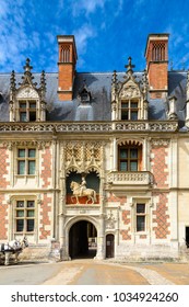 Facade Of The Louis XII Wing, Royal Chateau De Blois, A Castle In The Loir-et-Cher Departement, Loire Valley, In France,