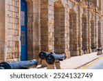 Facade of the Maritime Museum in Birgu, one of the Three Cities - the area across Valletta known as Il-Cottonera. Malta