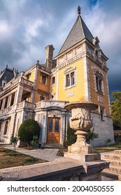 Facade Of The Massandra Palace In The City Of Yalta, Built In The 19th Century For The Russian Royal Family