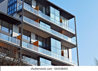 Facade Of A Modern Apartment Building