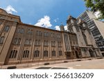 Facade of Monastery of  St. Benedict whit Abbey of Our Lady of the Assumption in Sao Paulo city, Brazil