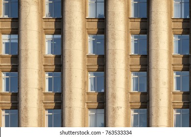 facade of a multistory building with Windows