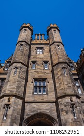 Facade Of The New College In Edinburgh/Scotland