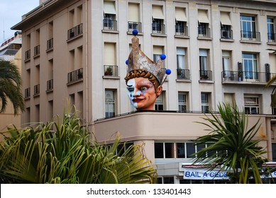 Facade On Promenade Des Anglais In Nice, France