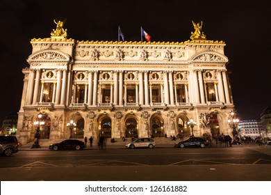 Facade of The Opera or Palace Garnier. Paris, France
