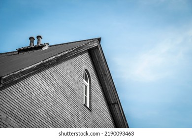 Facade Of A Private House Close Up.