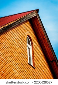 Facade Of A Private House Close Up.