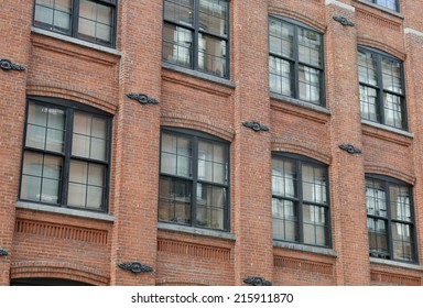 Facade Of Red Brick Building