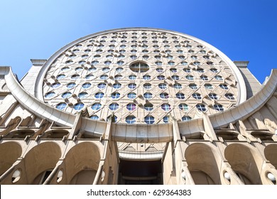 Facade Round Building On Pablo Picasso Stock Photo Edit Now