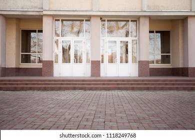 Facade Of The School Building