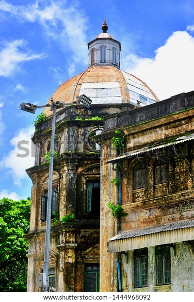 Facade Tower Octagonal Dome Colonial Architecture Stock Photo ...