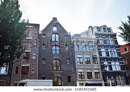 Similar – Beautiful Architecture Of Dutch Houses On Amsterdam Canal In Autumn