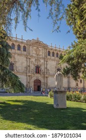 Facade Of The University Of Alcalá De Henares. Built Between 1537 And 1553 In The Renaissance Style.	
