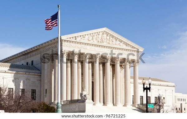 Stock photo of the Supreme Court building in Washington DC