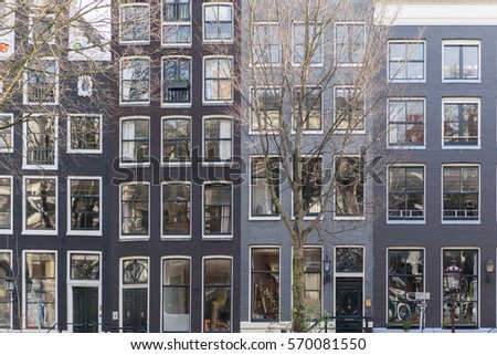 Similar – Beautiful Architecture Of Dutch Houses On Amsterdam Canal In Autumn