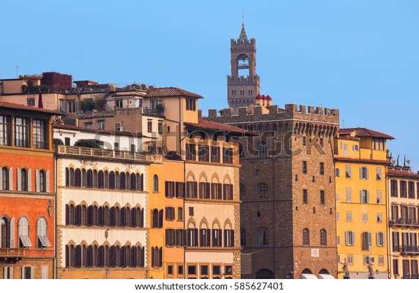 Facades Old Buildings Florence Italy Stock Photo 585627401 Shutterstock