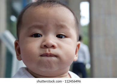 Face Of Asian Baby 6 Month