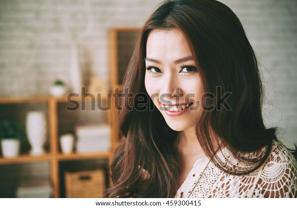 Face Attractive Vietnamese Girl Looking Camera Stock Photo (Edit Now ...