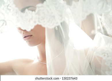 Face Of A Beautiful Bride Hidden Veil