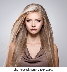 Straight Blonde Hair Images Stock Photos Vectors Shutterstock