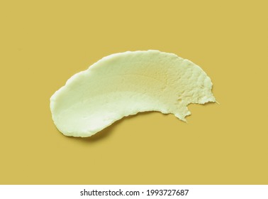 Face Or Body Cream Hair Balm Yellow Mustard Color Background