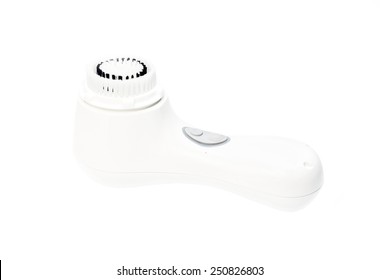 Face Cleansing Brush Isolated On White.