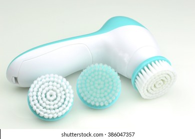 Face Cleansing Brush Isolated On White