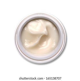 Face Cream Isolated On White 