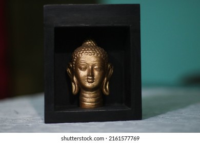 The Face of Gautama Buddha in Gold Plating