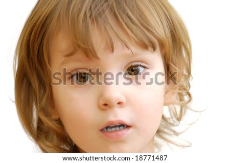 Similar – Image, Stock Photo happy curious girl