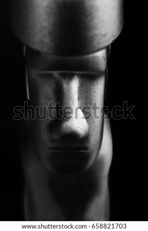 Moái face head deco, isla de pascuas, easterisland, 