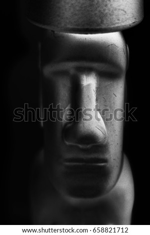 Moái face head deco, isla de pascuas, easterisland, 